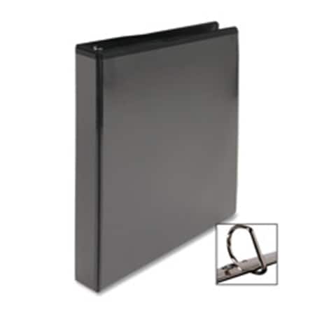 Davenport D-Ring View Binder- 4in. Capacity- 11x8-.50in.- Black DA521138